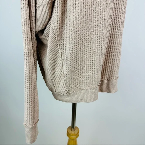 Free People We The Free Santa Clara Thermal Long Sleeve Tee Medium - Picture 7 of 14